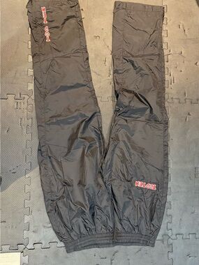 Black Men's Track Pants with Elastic Ankles